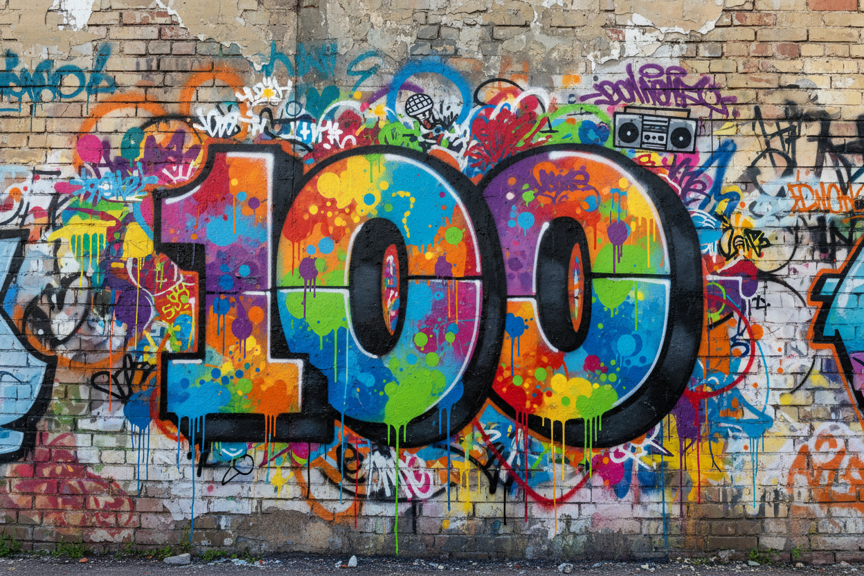 graffiti styled 100